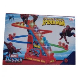 Marvel Spiderman Climbing Toys,Electric SPIDERMAN Chasing Race Track Game Set
