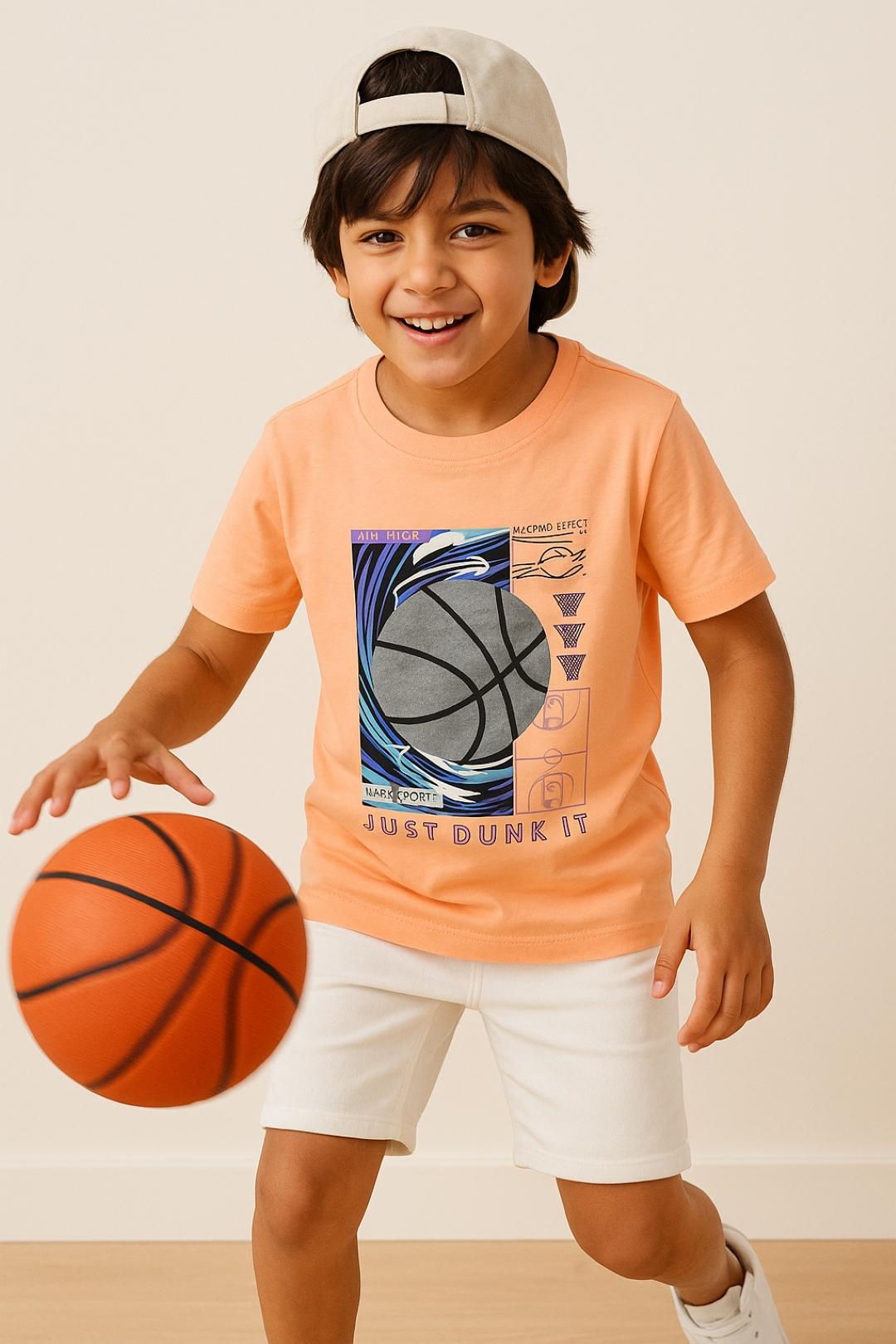 TALES & STORIES Boys Pink Printed T-shirt