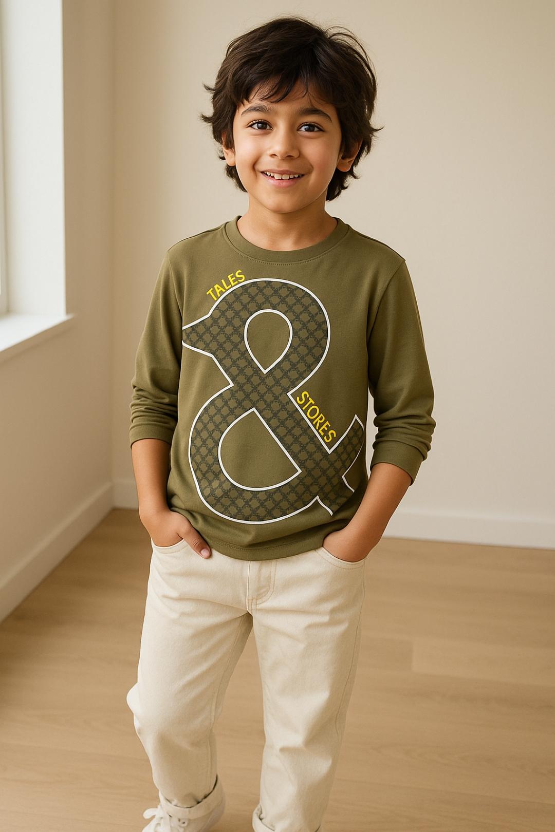 TALES & STORIES Boys Printed T-shirt