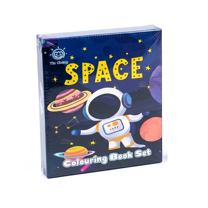 Reak Enterprises Colouring and Scratch Book (with 8 Colour Pencils & 1 Stick) Art and Craft Drawing Book Set Boys - Girls | Birthday Return Gift for Kids (Pack of 1)