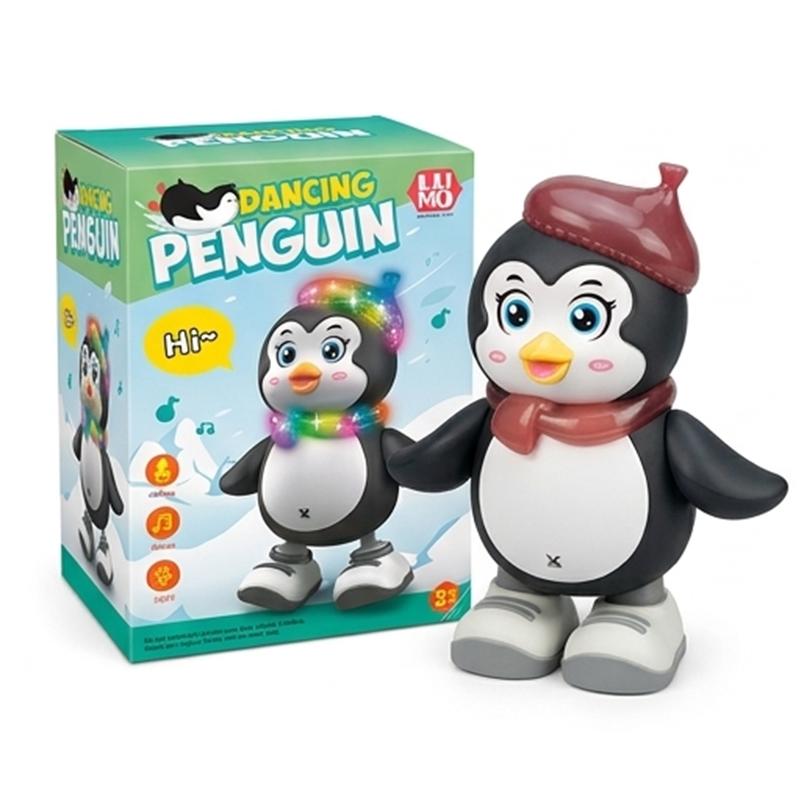 Dancing Penguin Toy with Music, Flashing LED Lights & Dancing Action | Interactive Musical Penguin Toy for Kids | Battery Operated Educational Toy | Gift for Boys & Girls Ages 3+