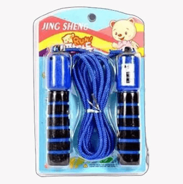 Jing Sheng Handle Skipping Jumping Rope - Blue | Sports Toy for Kids | Outdoor Fun Activity Sports Set | Sports Toys