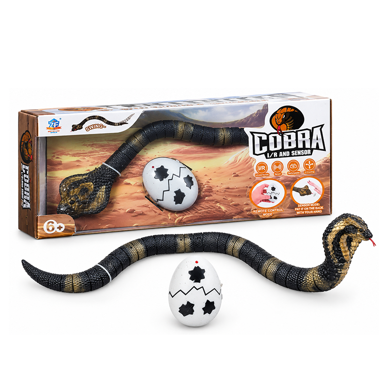 Cobra Snake Toy with Egg Remote, 43 cm, Infrared Sensor